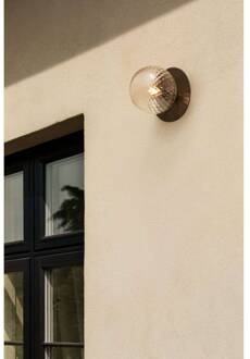 Nuura buitenwandlamp Liila, Ø 16 cm, brons/helder brons, helder