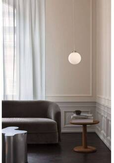 Nuura hanglamp Apiales 1 Large, Ø 20 cm, messing/opaak geborsteld messing, opaal