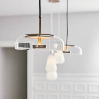 Nuura hanglamp Blossi 1, goud / helder, Ø 23 cm, glas goud, helder