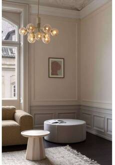 Nuura kroonluchter Apiales 9, Ø 60 cm, messing-/goudkleurig geborsteld messing, goud