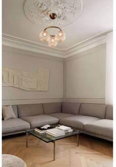 Nuura kroonluchter Miira 3 Circular, Ø 54 cm, brons/helder donker brons, helder