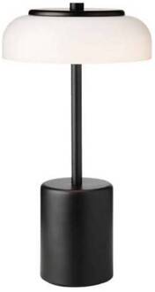 Nuura LED tafellamp Blossi, hoogte 26 cm, zwart/opaal zwart, opaal