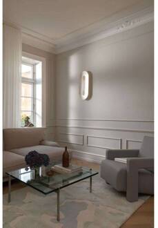 Nuura LED wandlamp Sasi, hoogte 65 cm, zilverkleurig, metaal