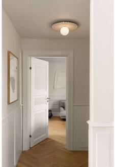 Nuura Liila Muuse wandlamp, Ø 42 cm, IP44, wit/opaak wit, opaal