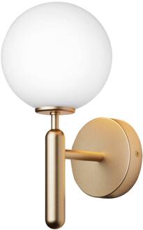 Nuura Miira Wall wandlamp messing/wit messing, wit