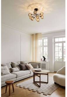 Nuura plafondlamp Apiales 9, Ø 60 cm, zwart/rookgrijs zwart, rookgrijs