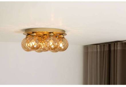 Nuura plafondlamp Apiales, Ø 38 cm, messingkleurig/goudkleurig geborsteld messing, goud