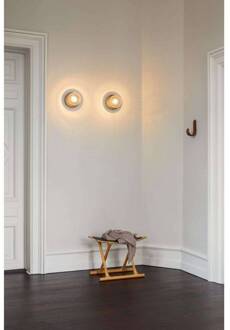 Nuura wandlamp Liila 1 IP44 Ø 16,5 cm, zwart/helder zwart, helder