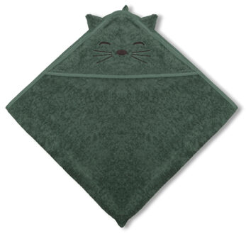 Nuuroo Aki Theeblad Handdoek met kap 100 x 100 cm Groen - 100x100 cm
