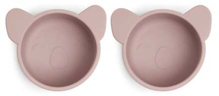Nuuroo Snack Bowls Pink Koala 2-delig, Woodrose Roze/lichtroze