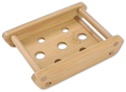 Nwooden Natuurlijke Bamboe Zeep Gerechten Draagbare Badkamer Zeepbakje Opbergdoos Zeep Rack Plaat Container Bad Accessoires TXTB1 01