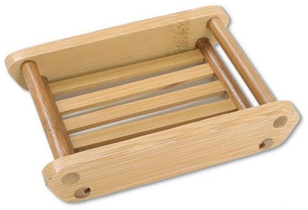 Nwooden Natuurlijke Bamboe Zeep Gerechten Draagbare Badkamer Zeepbakje Opbergdoos Zeep Rack Plaat Container Bad Accessoires TXTB1 02