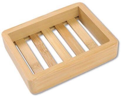 Nwooden Natuurlijke Bamboe Zeep Gerechten Draagbare Badkamer Zeepbakje Opbergdoos Zeep Rack Plaat Container Bad Accessoires TXTB1 04