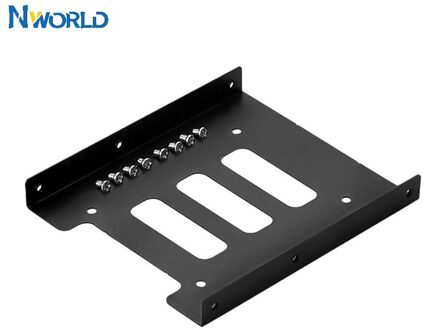 Nworld 10 Stks/partij Metal 2.5 "Tot 3.5" Ssd Hdd Harde Schijf Beugel Converter Adapter Harde Schijf Houder behuizing