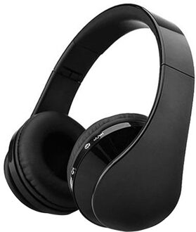 NX-8252 Professionele Opvouwbare Hoofdtelefoon Draadloze Casque Audio Gaming Headsets Grote Oortelefoon Met Microfoon Voor Telefoon Computer zwart