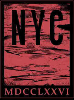 NYC Roman T-shirt - Zwart - 5XL