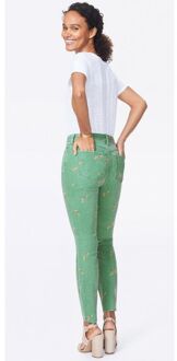 NYDJ Ami Skinny Jeans Groen Twill | Native Floral Vanilla - maat