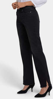 NYDJ Bailey Relaxed Straight Jeans | Franse Nachtval Zwart - EU 36 / UK 8