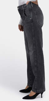 NYDJ Brooke Loose Straight Jeans | Vintage Zwart Grijs - EU 42 / UK 14