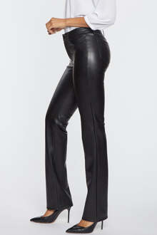 NYDJ Faux leren Marilyn Straight Sculpt-Her™ Broek | Zwart