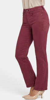 NYDJ Marilyn Straight Jeans | Echte Bourgondië Rood - EU 36 / UK 8