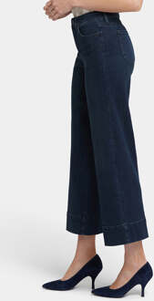 NYDJ Teresa Wijde Been Enkel Jeans | Obsidiaan Blauw Donkerblauw - EU 38 / UK 10