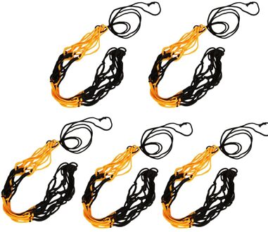 Nylon 5PCS Nylon Net Zak Bal Carrier voor Een Volleybal Basketbal Voetbal 7.23