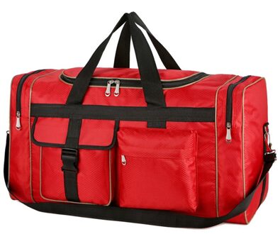 Nylon Bagage Gym Tassen Outdoor Tas Grote Reizen Tas Voor Vrouwen Mannen Reizen Duffle Sac De Sport Handtassen Gymtas Schouder XA20WD rood