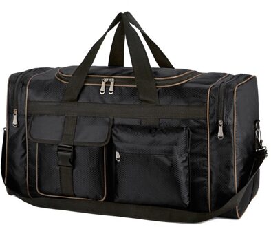 Nylon Bagage Gym Tassen Outdoor Tas Grote Reizen Tas Voor Vrouwen Mannen Reizen Duffle Sac De Sport Handtassen Gymtas Schouder XA20WD zwart