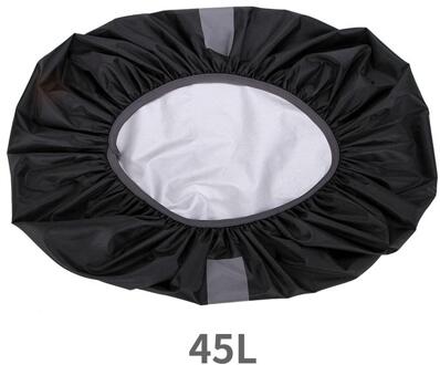 Nylon Camo Bagage Tas Case Reflecterende Cover Rugzak Regenjas Duurzaam Fietsen Outdoor Onderdelen Mode Draagbare Camping zwart