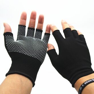 Nylon Fietsen Handschoenen Ademend Anti-Slip Outdoor Gym Sport Yoga Oefening Half Vinger Handschoenen Mtb Fiets handschoenen