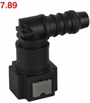 Nylon Fuel Line Rubber Slang Koppeling 7.89/9.89/11.8 Auto Brandstofslang Koppeling Quick Release Sluit Connector auto Accessoires zwart 7.89bend