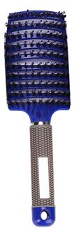 Nylon Haarborstel Natte Krullend Ontwarren Haar Borstel & Vrouwen Haar Hoofdhuid Massage Kam Borstel Voor Salon Kappers Styling Tools Blauw