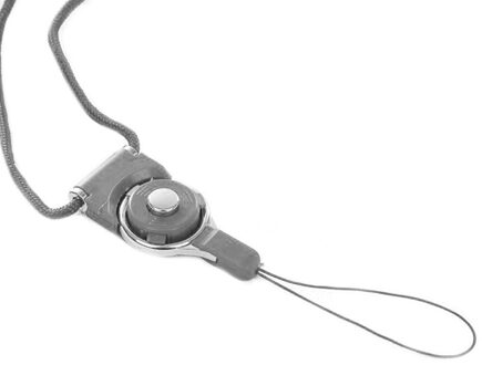 Nylon Hand Pols Telefoon Lanyard Strap Voor Camera Usb Flash Drives Key Id Badge Sleutelhanger Naam Tag Mobiele Telefoons Houder grijs