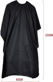 Nylon Kapper Cut Cape Antistatische Kappers Wrap Voor Haircutting Waterdichte Kapper Kapsel Gown Salon Waterdicht zwart