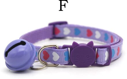 Nylon Kat Bel Kraag Kleurrijke Huisdier Kraag Kat Gezicht Veiligheid Gesp Halsbanden Puppy Hond Levert Kat Accessoires F