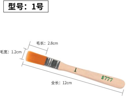 Nylon Kwast Verschillende Grootte Houten Handvat Aquarel Borstels Voor Acryl Olieverf Kunst School Supplies 1