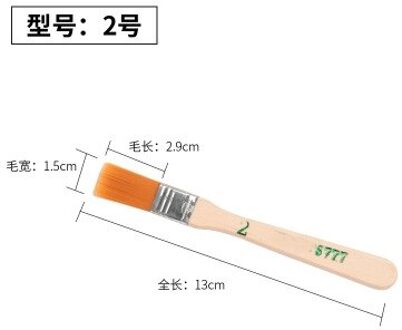 Nylon Kwast Verschillende Grootte Houten Handvat Aquarel Borstels Voor Acryl Olieverf Kunst School Supplies 2