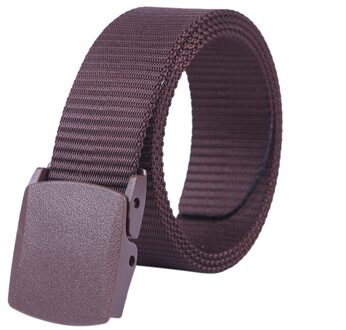 Nylon Mannen Riem Casual Paar Canvas Riem Mannen Outdoor Riem 5 Kleuren koffie