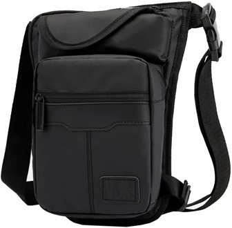 Nylon Men Drop Leg Bag High Quality Waterproof Fanny Pack Motorcycle Male Hip Pocket Thigh Bag Casual Cross Body Waist Belt Bags