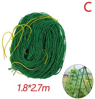 Nylon Mesh Tuinbouw Plant Crawl Bescherm Netto Loofah Morning Glory Komkommer Wijnstok Groeien Houder Kruipen Boerderij Tuinieren Netwerk 1.8x2.7m