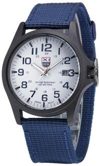 Nylon riem Stijl Quartz mannen Horloge Top Horloges Mode Casual Mode Polshorloge Relojes Relogio Masculino bu