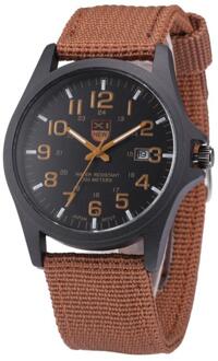 Nylon riem Stijl Quartz mannen Horloge Top Horloges Mode Casual Mode Polshorloge Relojes Relogio Masculino bw