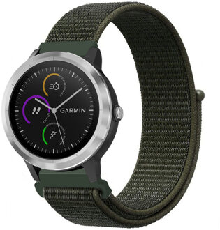 Nylon Smartwatch Bandje Voor De Garmin Venu,garmin Vivoactive 3,garmin Forerunner 245 - Groen