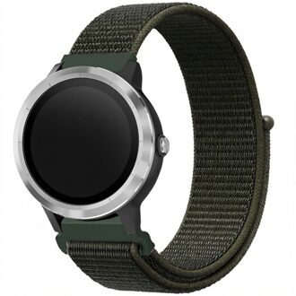 Nylon Smartwatch Bandje Voor De Garmin Venu,garmin Vivoactive 3,garmin Forerunner 245 - Groen