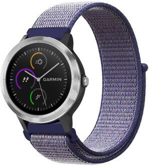 Nylon Smartwatch Bandje Voor De Garmin Venu,garmin Vivoactive 3,garmin Forerunner 245 - Paars