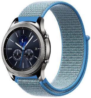 Nylon Smartwatch Bandje Voor De Samsung Gear S3 Classic - Blauw