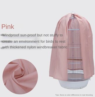 Nylon Winddicht Stofdicht Vogelkooi Cover Solid Ronde Myna Vogelkooi Cover Blackout Zonnebrandcrème Regendicht Doek Shading Cover ZA286 color2