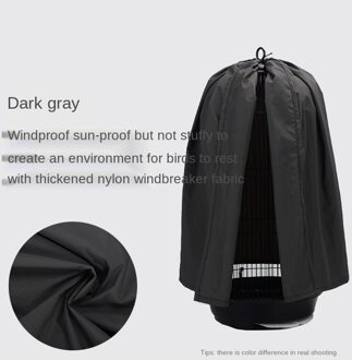 Nylon Winddicht Stofdicht Vogelkooi Cover Solid Ronde Myna Vogelkooi Cover Blackout Zonnebrandcrème Regendicht Doek Shading Cover ZA286 color3