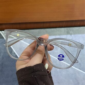 Nywooh Transparante Computer Brilmonturen Vrouwen Mannen Blauw Licht Blokkeren Brillen Zwart Bijziendheid Frame matte grijs